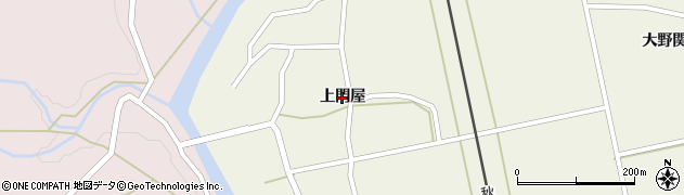 秋田県仙北市西木町門屋（上門屋）周辺の地図