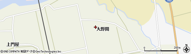 秋田県仙北市西木町門屋大野関周辺の地図