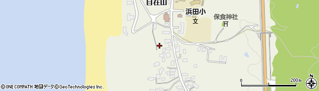 秋田県秋田市浜田自在山76周辺の地図
