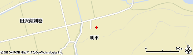 秋田県仙北市田沢湖刺巻103周辺の地図