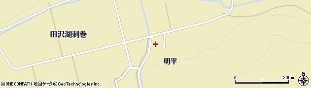 秋田県仙北市田沢湖刺巻78周辺の地図