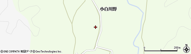 秋田県仙北市西木町小渕野小白川周辺の地図