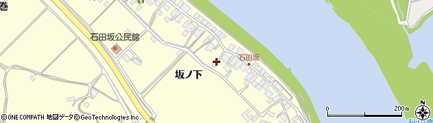 秋田県秋田市豊岩石田坂坂ノ下92周辺の地図