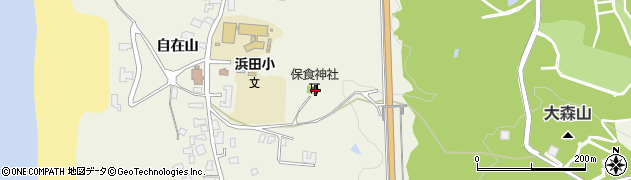 秋田県秋田市浜田自在山48周辺の地図