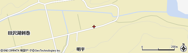 秋田県仙北市田沢湖刺巻183周辺の地図