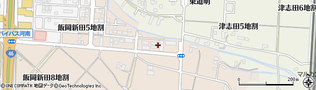 やさしえ　盛岡・飯岡新田周辺の地図
