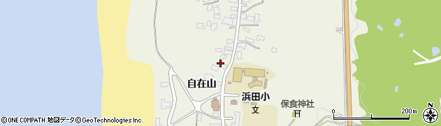 秋田県秋田市浜田自在山55周辺の地図
