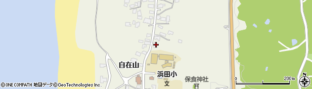 秋田県秋田市浜田自在山29周辺の地図