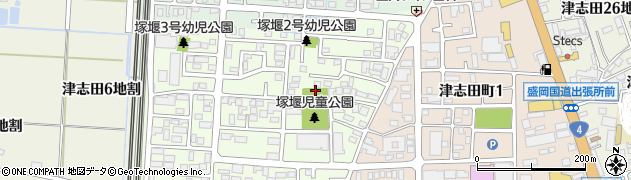 塚堰幼児公園周辺の地図