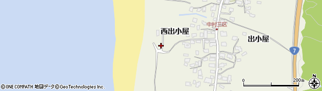 秋田県秋田市浜田西出小屋105周辺の地図