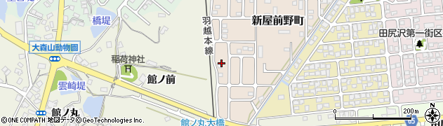 秋田県秋田市新屋前野町21周辺の地図