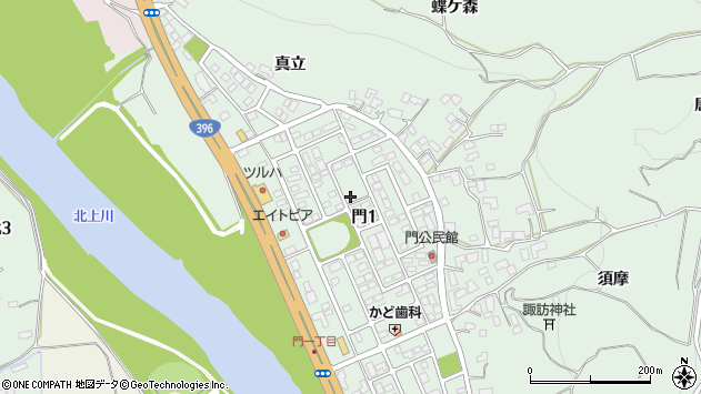 〒020-0823 岩手県盛岡市門の地図