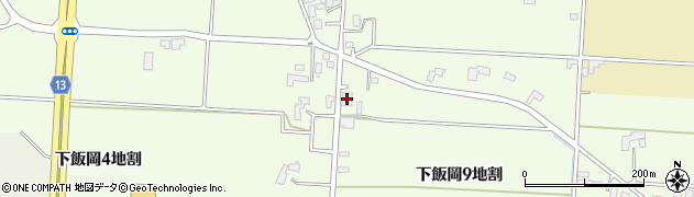 岩手県盛岡市下飯岡（９地割）周辺の地図