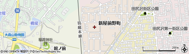 秋田県秋田市新屋前野町23周辺の地図