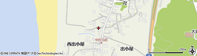 秋田県秋田市浜田西出小屋72周辺の地図