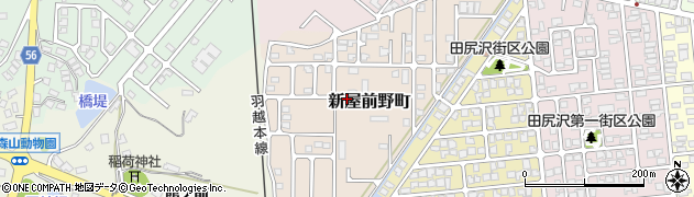 秋田県秋田市新屋前野町8周辺の地図