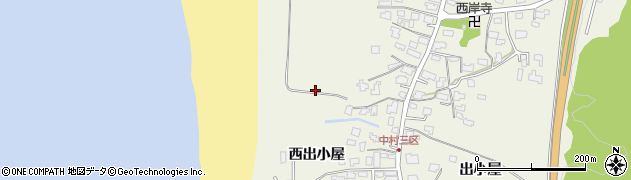 秋田県秋田市浜田（西出小屋）周辺の地図
