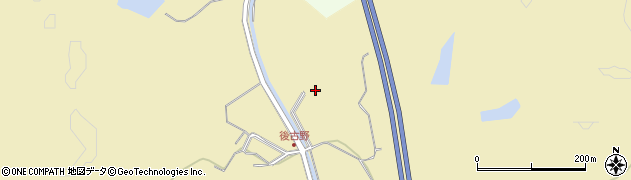 秋田県秋田市上北手古野向老方周辺の地図