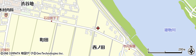 秋田県秋田市豊岩石田坂九十田155周辺の地図