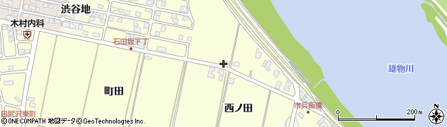 秋田県秋田市豊岩石田坂九十田153周辺の地図