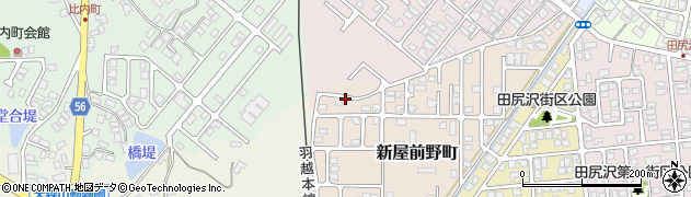 秋田県秋田市新屋前野町6周辺の地図