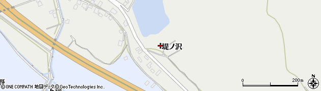 秋田県秋田市上北手猿田堤ノ沢周辺の地図