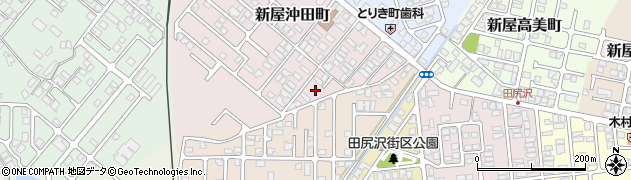 秋田県秋田市新屋沖田町10周辺の地図