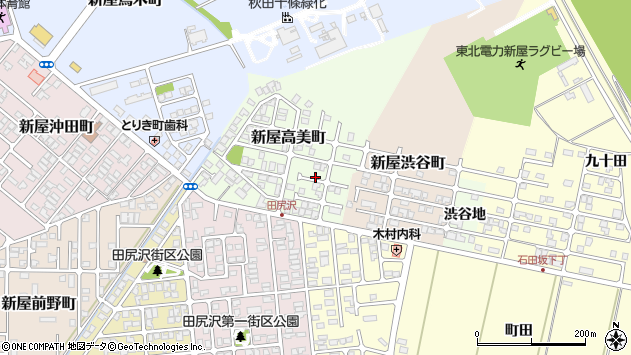 〒010-1641 秋田県秋田市新屋高美町の地図