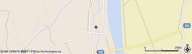 秋田県秋田市河辺高岡（河原田下段）周辺の地図