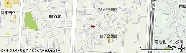 岩手県盛岡市向中野鶴子3-5周辺の地図