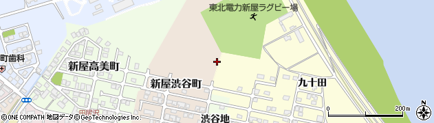 秋田県秋田市新屋渋谷町周辺の地図