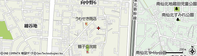 岩手県盛岡市向中野鶴子10-24周辺の地図