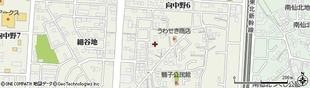 岩手県盛岡市向中野鶴子3-8周辺の地図