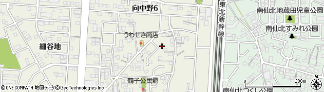 岩手県盛岡市向中野鶴子2周辺の地図