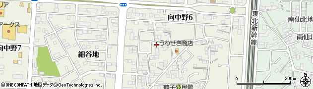 岩手県盛岡市向中野鶴子1-3周辺の地図