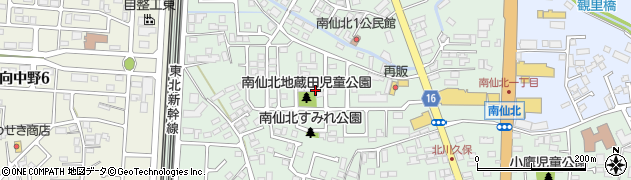 南仙北地蔵田児童公園周辺の地図