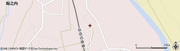 秋田県仙北市西木町小山田（中村）周辺の地図