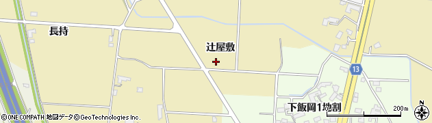 岩手県盛岡市下鹿妻辻屋敷周辺の地図