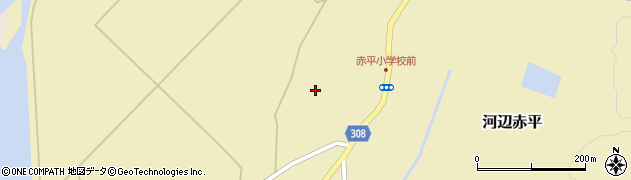 秋田県秋田市河辺赤平小曽根45周辺の地図