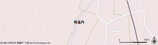 秋田県仙北市西木町小山田（堀之内）周辺の地図