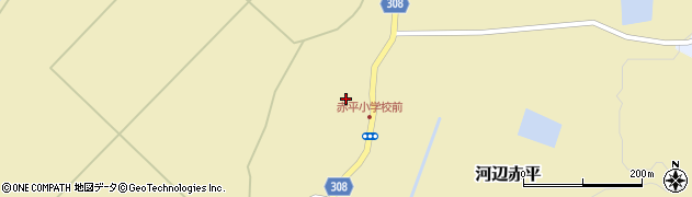 秋田県秋田市河辺赤平小曽根周辺の地図