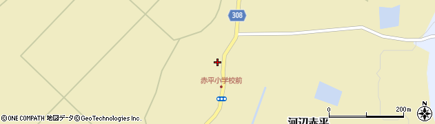 秋田県秋田市河辺赤平小曽根87周辺の地図