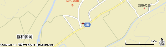 秋田県大仙市協和船岡中庄内道ノ下30周辺の地図