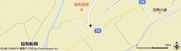 秋田県大仙市協和船岡中庄内道ノ下32周辺の地図