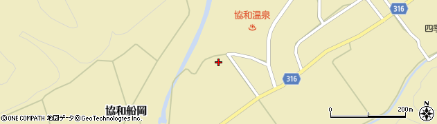 秋田県大仙市協和船岡64周辺の地図