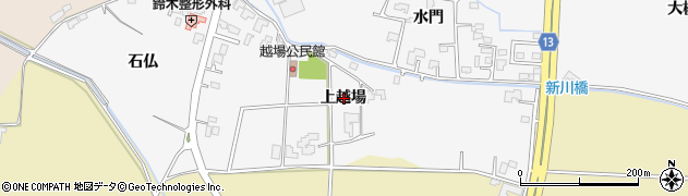 岩手県盛岡市本宮（上越場）周辺の地図