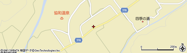 秋田県大仙市協和船岡中庄内道ノ下3周辺の地図