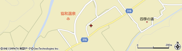 秋田県大仙市協和船岡中庄内道ノ下周辺の地図