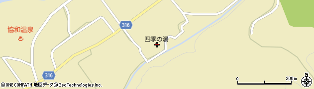 秋田県大仙市協和船岡214周辺の地図