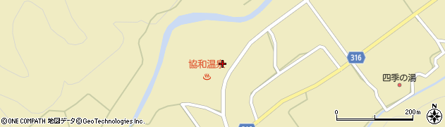 秋田県大仙市協和船岡83周辺の地図
